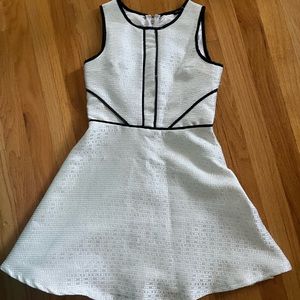 Miss behave girls size small white and silver a-line dress